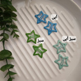 گیره مو تق تقی ستاره کوچک رنگی فانتزی