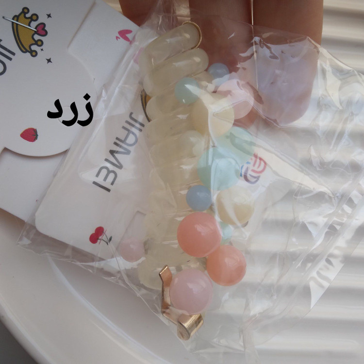 کش مو سیم تلفنی رنگی در ۵ رنگ