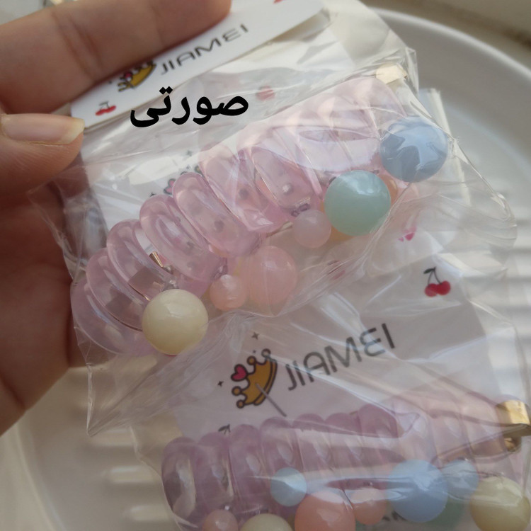 کش مو سیم تلفنی رنگی در ۵ رنگ